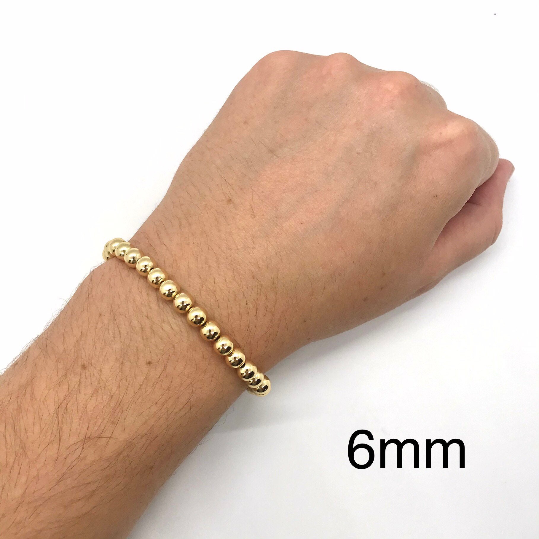 18k Gold Plated Stretch Bracelets Golden Accent Armbands Etsy UK