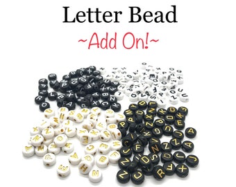 ADD ON Letter Charms, Personalized Name Word or Phrase, Armband Accessories, Add onto ANY Bracelet from GemstoneJewelrybyAL
