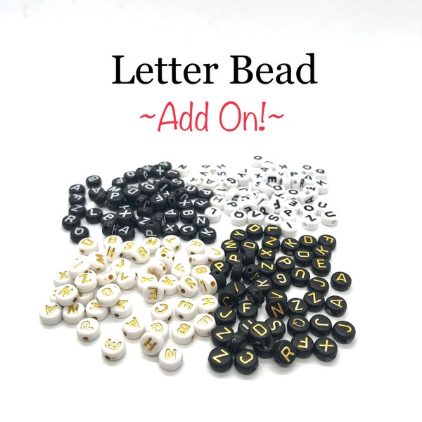 ADD ON Letter Charms, Personalized Name Word or Phrase, Armband Accessories, Add onto ANY Bracelet from GemstoneJewelrybyAL