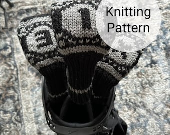 The Knit Golf Headcovers - Knitting Pattern (Hybrid, Fairway Wood, Driver)