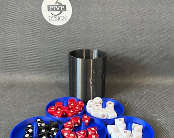 3 Five Design - Dice Caddy/Organizer .STL DIGITAL DOWNLOAD