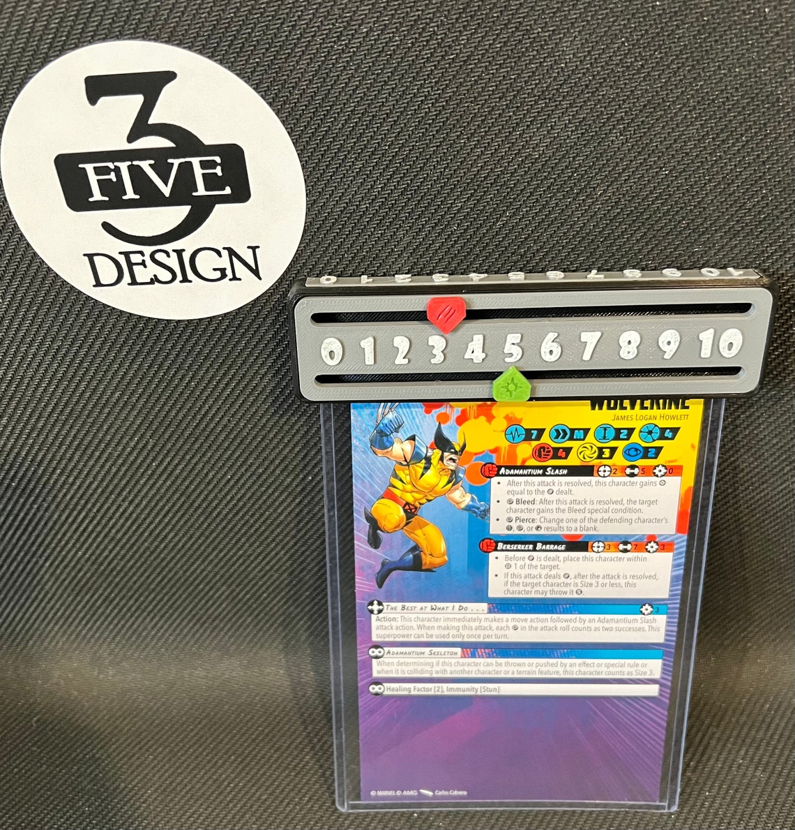 3D Printed Clipon Tracker for Marvel Crisis Protocol Etsy