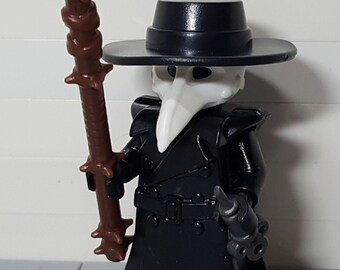 Custom Plague Doctor Minifigure Accessory Kit (Trenchcoat)