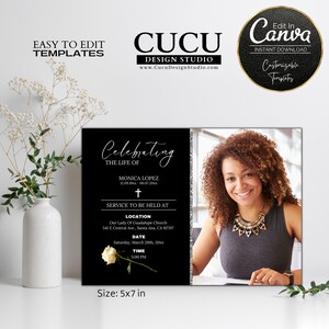 Memorial Service Invitation Card | Funeral Invitation Online | Obituary Card | Digital Funeral Card | FAC124_Eng