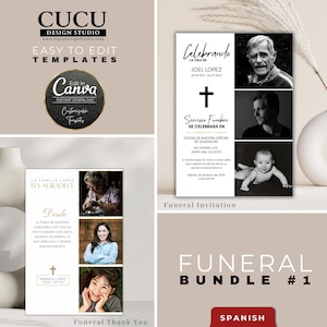 Em memória de | Modelo de cartão fúnebre espanhol Mim anúncio de serviço fúnebre em espanhol | Anunció Funebre | Pacote Funeral | FB1_119spa