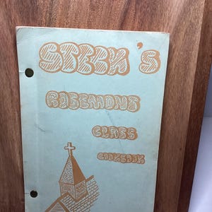 Rosemont Church Cookbook – Community Recipes – Sunday School Collection Vintage 1980