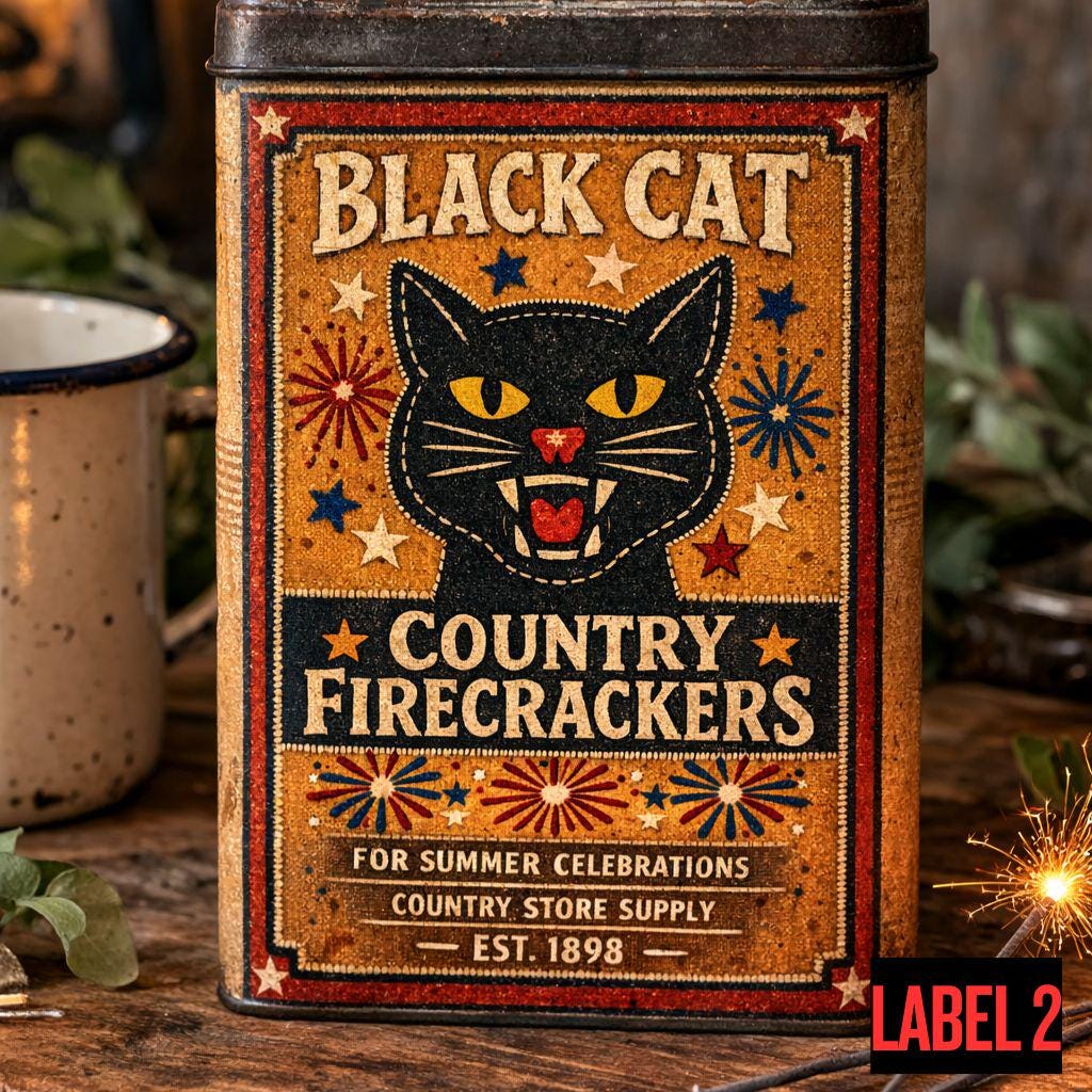 Black Cat Fireworks - Etsy