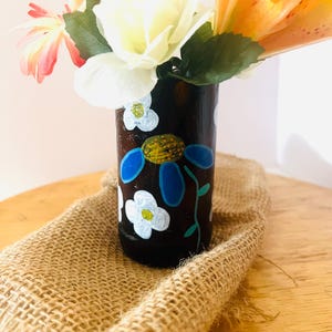 Flower vase made from recycled beer bottles | Flower  design