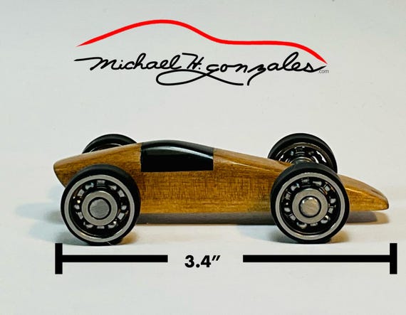 Handcrafted Cherry Wood Race Car Toy: Collectible Kinetic Art - Etsy