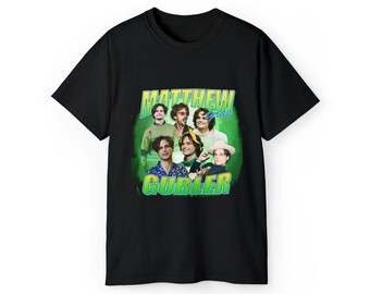 Matthew Gray Gubler 90s Vintage Style Collage Fan Tshirt, Criminal Minds, Dr. Spencer Reid Unisex Ultra Cotton Tee