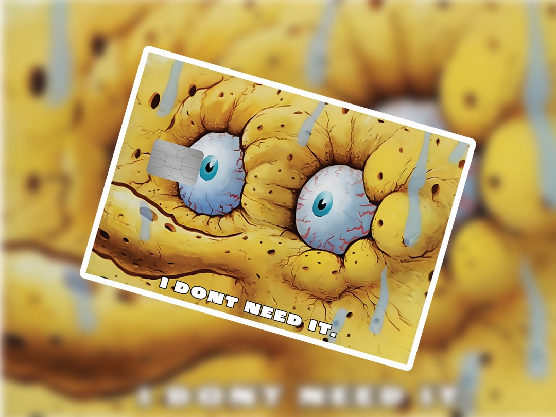 Spongebob Meme i Don't Need It Card Sticker - Etsy
