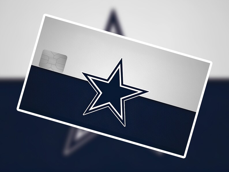Dallas Cowboys Credit Card Sticker America's Team NFL - Etsy