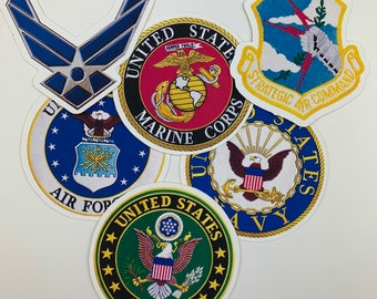 Military Patches Sticker Pack |Pick Your own stickers|Air Force| Marine Corps| Military Stickers|Navy|Army| Dad Birthday| Dad Gift| Military