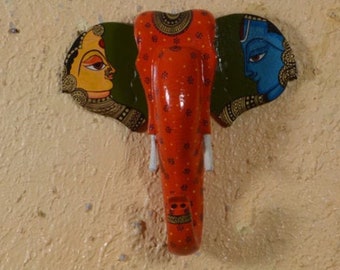 Wooden Elephant Trunk Up Wall Decor | Wall HAnging Decor Decorative Piece | Home Decor | Living Room Decor or Drawing Room Decor  Wood Decor