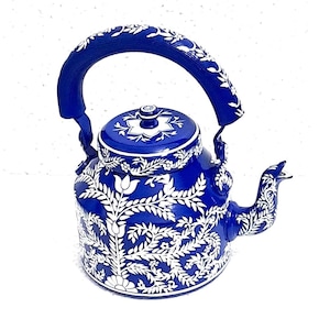 Hand Painted Tea Kettle|Tea Pot Home Decor Tea Pot or To Gift|Handmade Aluminium|New look for Home Decor|Valentine&#39;s Gift  Housewarming Gift