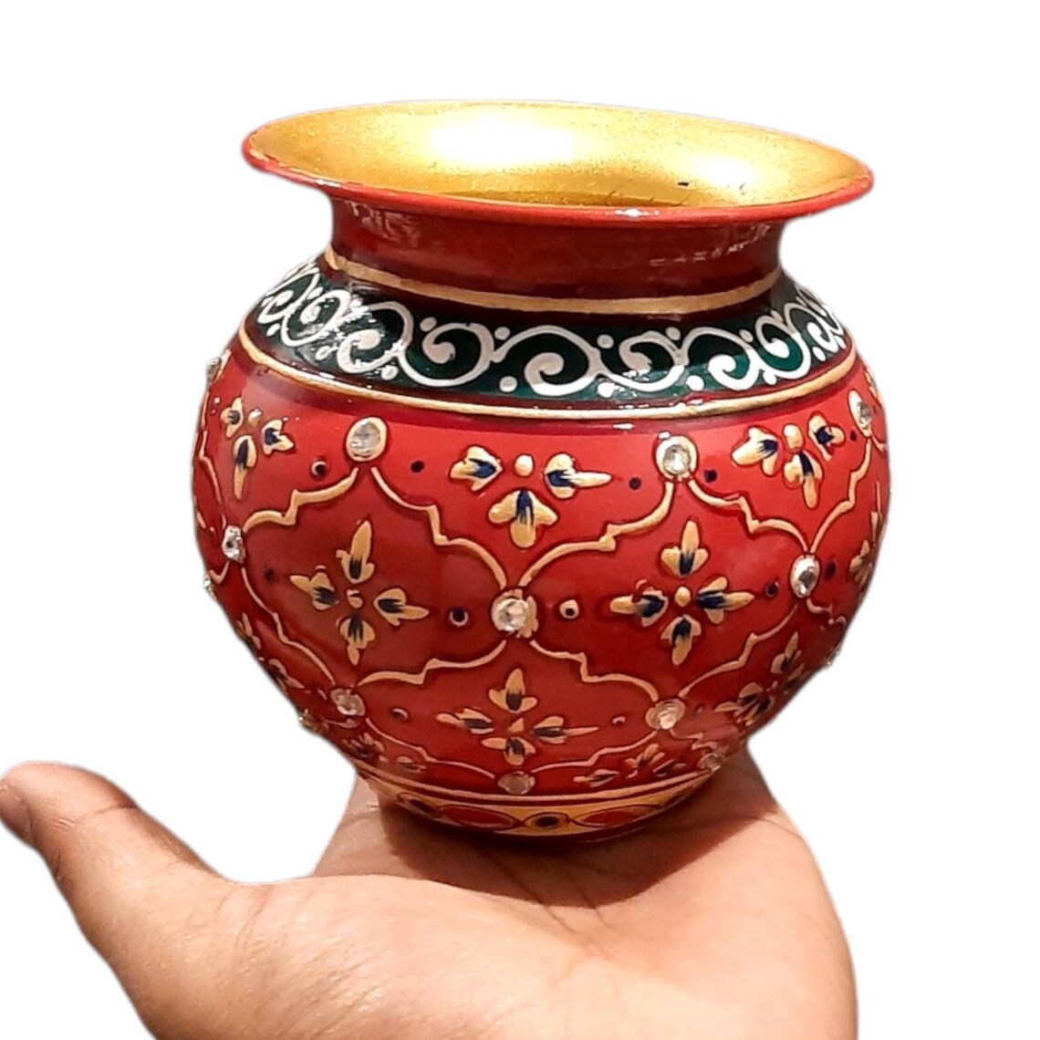 Kalash Hand Painted Puja Pot Housewarming Gift Home Decor Puja Etsy