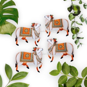 Wall decor Cow Cut outs Pichwai Cows Set of 2  Frame DIY Art Wall Decor and Wall Plate Decor Temple Decor Decor Housewarming Gift