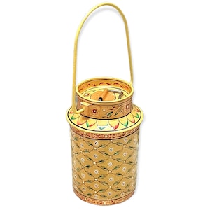 Kitchenware Storage utensils cookies storing Bucket with Handle Handmade  Hand Painted Bucket Birthday, Anniversary and Housewarming Gift