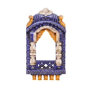 Wooden Jharokha Wall Decoration for Wall Hanging Decor  Home Decor  Wooden Wall Frame Decor, Wall Hanging, Hand Painted, Ethnic Indian Style