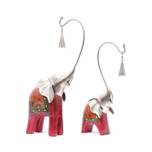 Wrought Iron Elephant Couple Figurines and Decorative Couple and You can gift to your loved ones and Housewarming Gift Indian Statues Decor