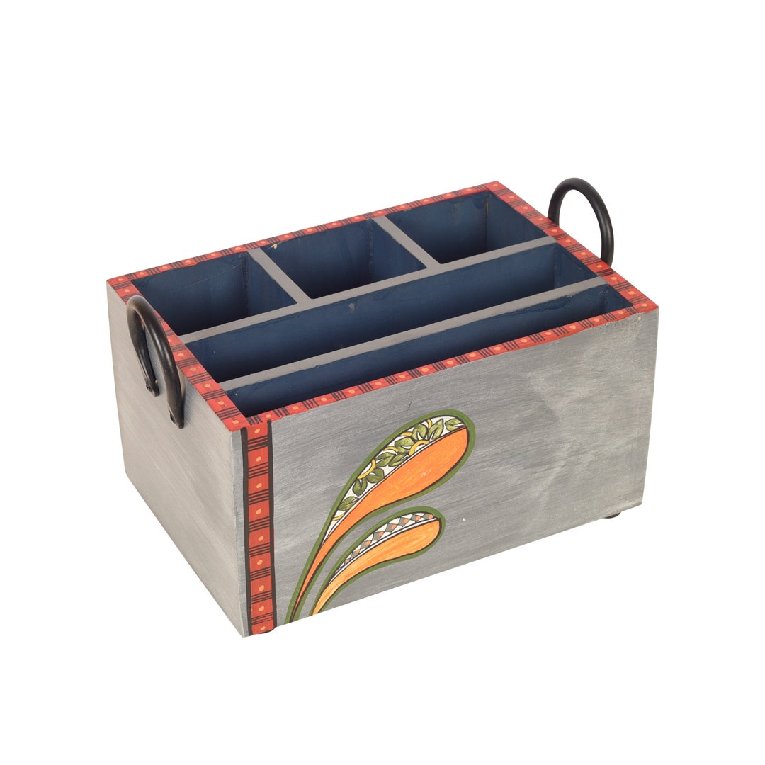 Wood Cutlery Organizer Kitchenware Diningware and Tableware Etsy