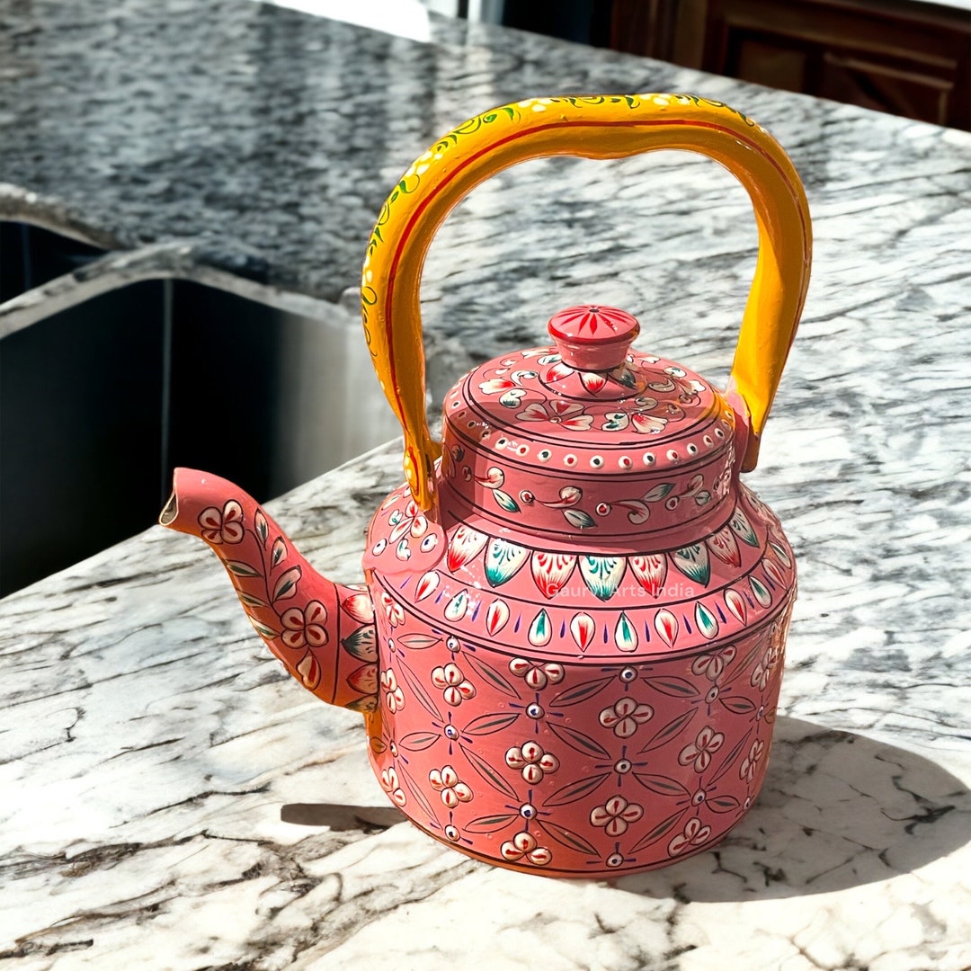 Tea Kettle Teapots Hand Painted Kettles Kitchenware Tea Etsy