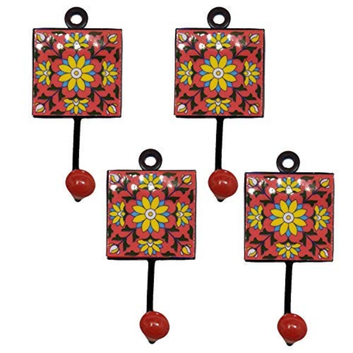 Ceramic Hooks and Iron Wall Hanging Accessories Organizer Set Etsy