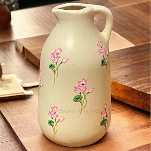 Ceramic Vase Pot Jug Hand Painted Jug Ceramic  Jug Kitchenware Diningware Pot Milk Jug Birthday Gift Anniversary Gift Vase Pot Flower Pot