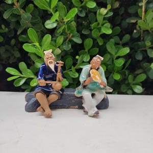 Mudmans, Miniature mud man figurine, Old Couple (M126)