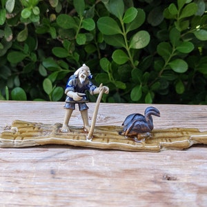 Mudmans , Miniature mud man figurine, Mud man for bonsai (M124)