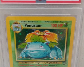 2000 Pokemon Base II Holo Venusaur #18/130 PSA 8 Nm-mt - Etsy 2000 Pokemon Base II Holo Venusaur #18/130 PSA 8 Nm-mt - Etsy