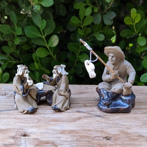 Mudmans , Miniature mud man figurine, 3 Mud mans (M123)