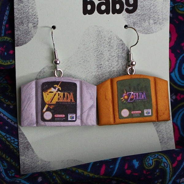 N64 Game Cartridge Earrings