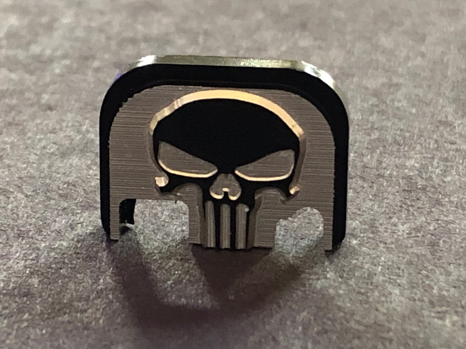 Fit Glock SLIDE COVER PLATE blackSilver 3D Punisher Gen Etsy