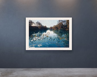 Between the Rivers and the Mountains - Original Aboriginal art by modern Indigenous artist