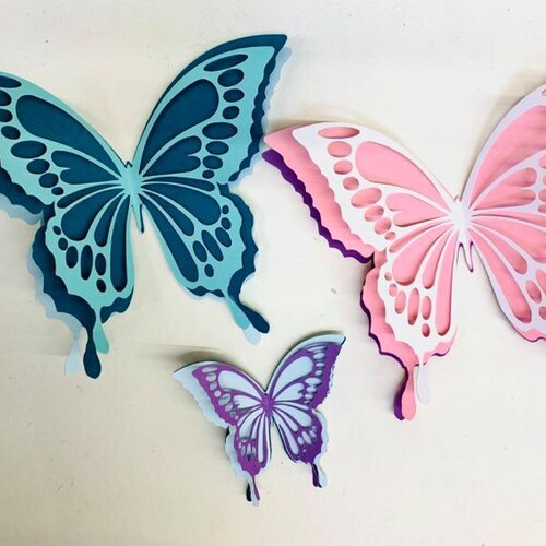 Butterfly 3D Cricut Pattern SVG and PDF Cutting Files. Winter Etsy