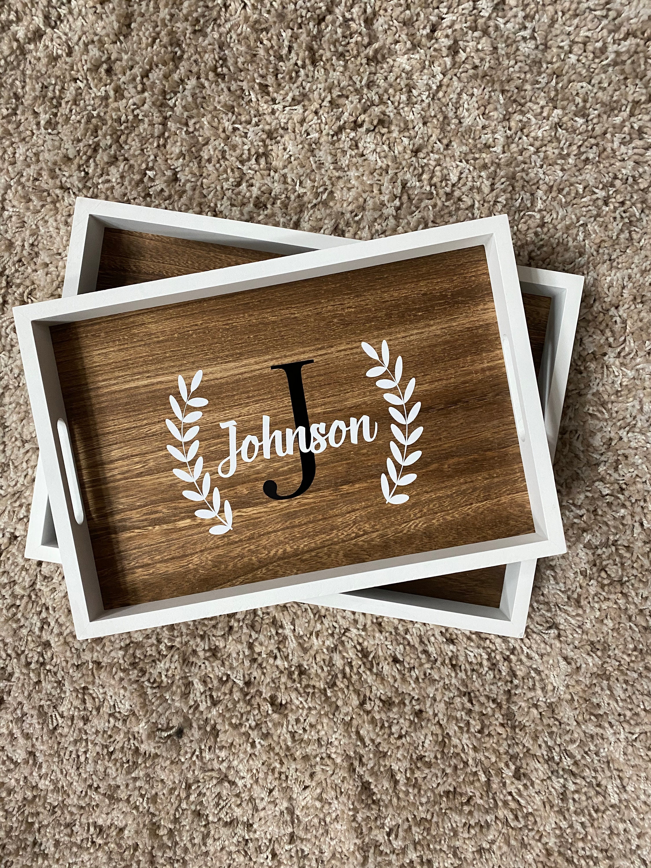 Decorative Serving Tray Personalized Etsy