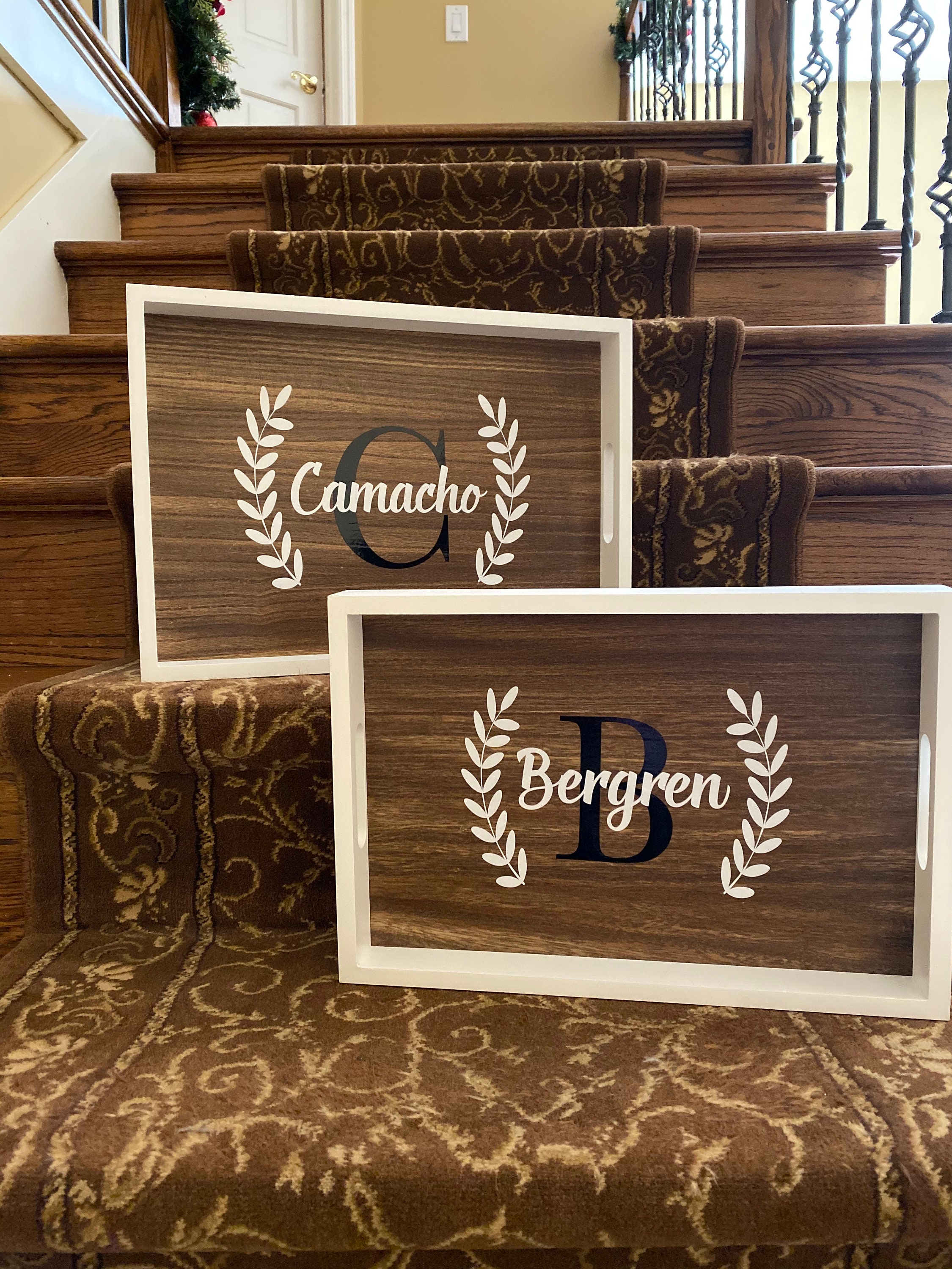 Decorative Serving Tray Personalized Etsy