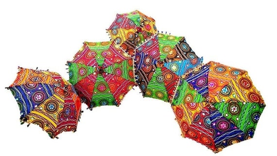 Buy Wholesale Lot of 50 PC Traditional Indian Designer Umbrellas Online in  India - Etsy