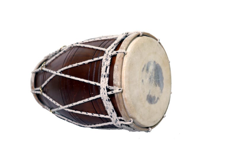 Handmade Professional Dholak, Musical Rope Dholak, Indian Folk ...