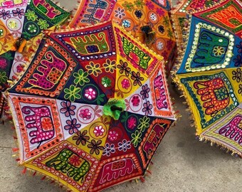 Wholesale 5 PC Indian Wedding decoration Umbrellas Decor Umbrellas Mehndi Decor Umbrella Party Parasol Wedding decor Umbrellas Parasols Sun