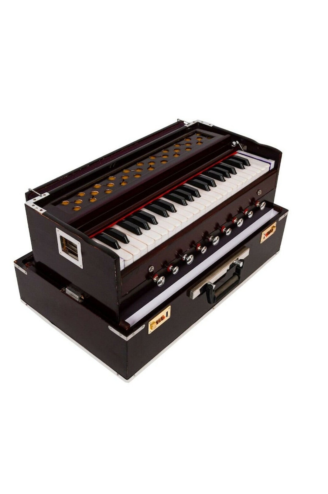 Harmonium Naad Handmade Portable 3.5 Octave 9 Stopper Laying Style