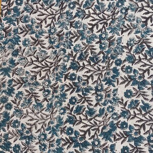 Handloom Linen Fabric-Hand block print-Indian Pure Linen Fabric-best for Upholstery, cushion cover, sofa/chair cover, Curtains, Home Decor