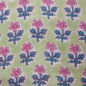 Indian Block Print Cotton fabric-Indian cotton-Hand stamped printing-by the yard-Indian Fabric-Peace Block Print Fabric-sewing/Quilting-Gift