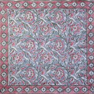 Handmade Indian Cotton Bandana-Natural Dyed Scarf in Organic Cotton Gauze-Scarf Natural Dyed Color-Organic Cotton Napkin-Unique Gift for Her