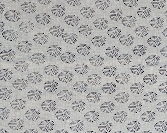 Handloom Linen Fabric-Hand block print-Indian Pure Linen Fabric-best for Upholstery, cushion cover, sofa/chair cover, Curtains, Home Decor