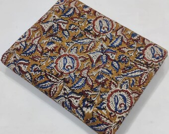 Richly designed Hand Block Print Fabric, Small floral Print Cotton Fabric, Fabric By The Yard-Modern Fabric for home decor, Pillow Cushion