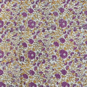 Handloom Linen Fabric-Hand block print-Indian Pure Linen Fabric-best for Upholstery, cushion cover, sofa/chair cover, Curtains, Home Decor