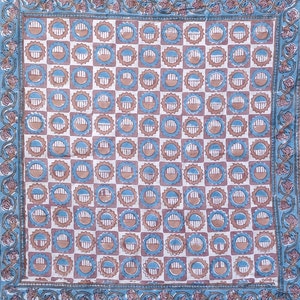 Best Seller Indian Bandana/Block Print/ Handmade/Hand Block Print Scarf/Natural Dyed Color/Organic Color/Organic Cotton Gauze/Gift for Women