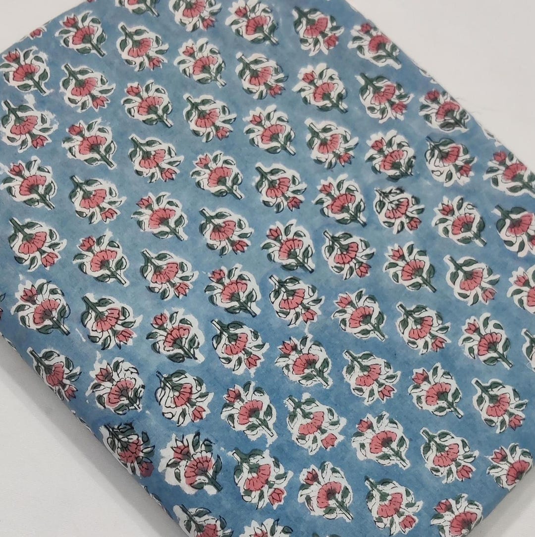 Handblock Printed Cotton Fabric – Traditional Ethnic Prints for Kurtis & Palazzos main image 0